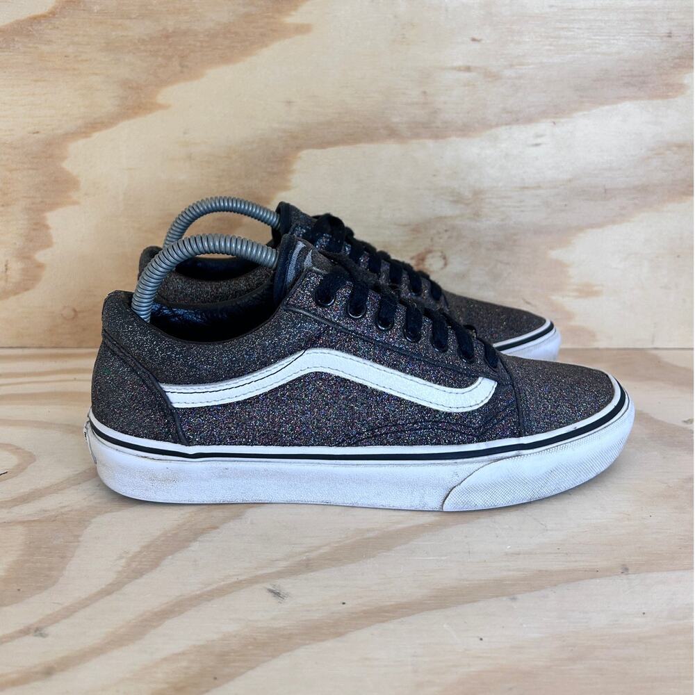 Vans Off The Wall - Old Skool Glitter Rainbow - Sneakers - Black - Women's - 8.5